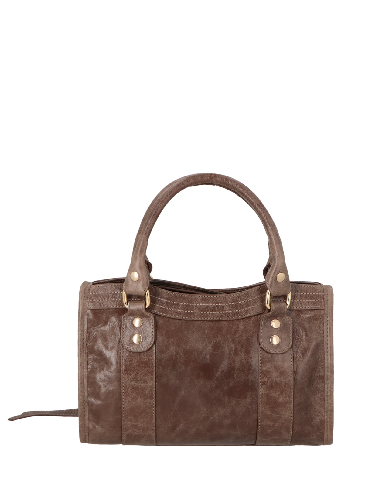 Bolsa Feminina Pequena Em Couro Marrom Luiza Barcelos