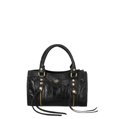 Bolsa Feminina Pequena Em Couro - Preto