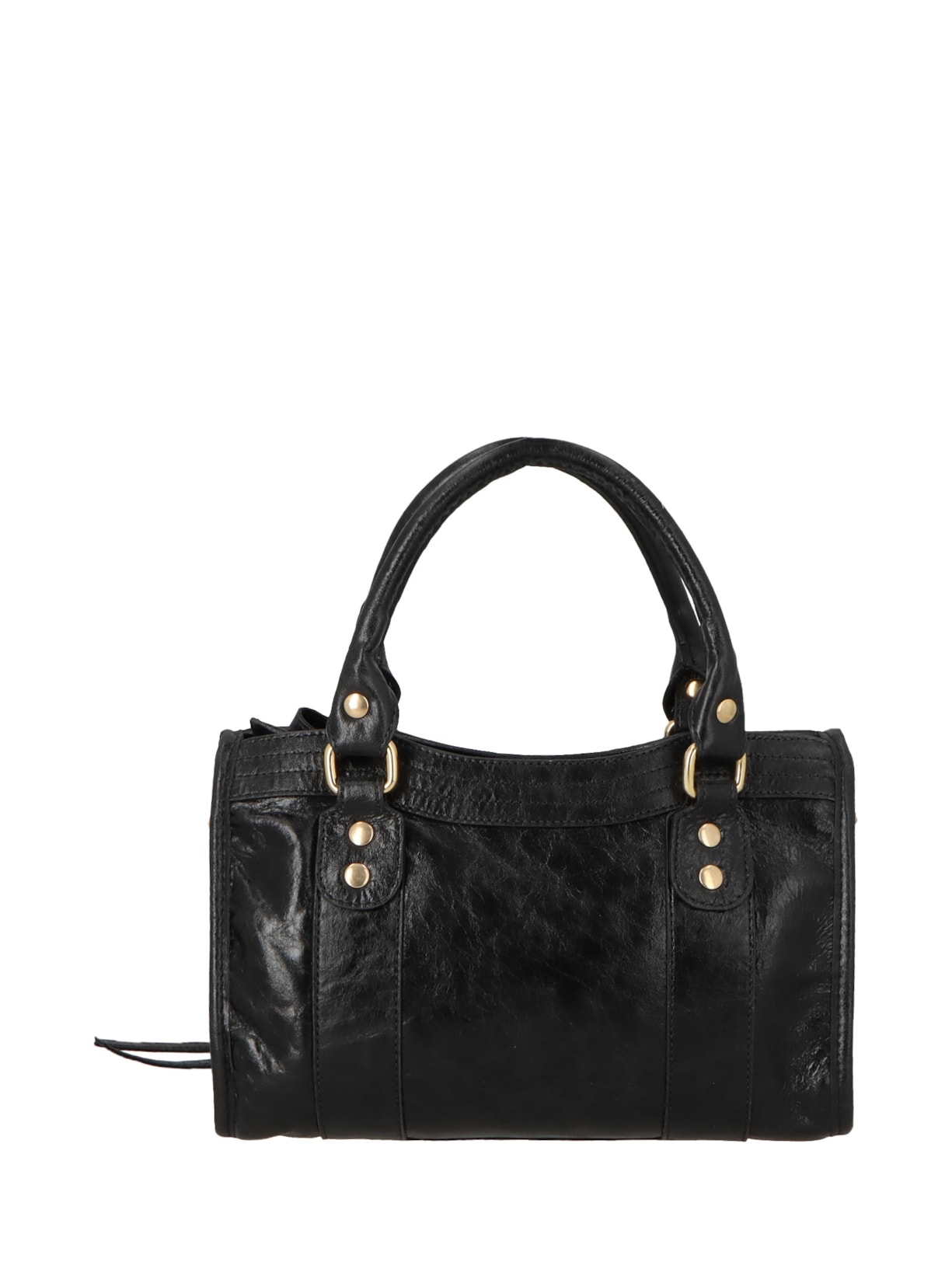 Bolsa Feminina Pequena Em Couro Preto Luiza Barcelos