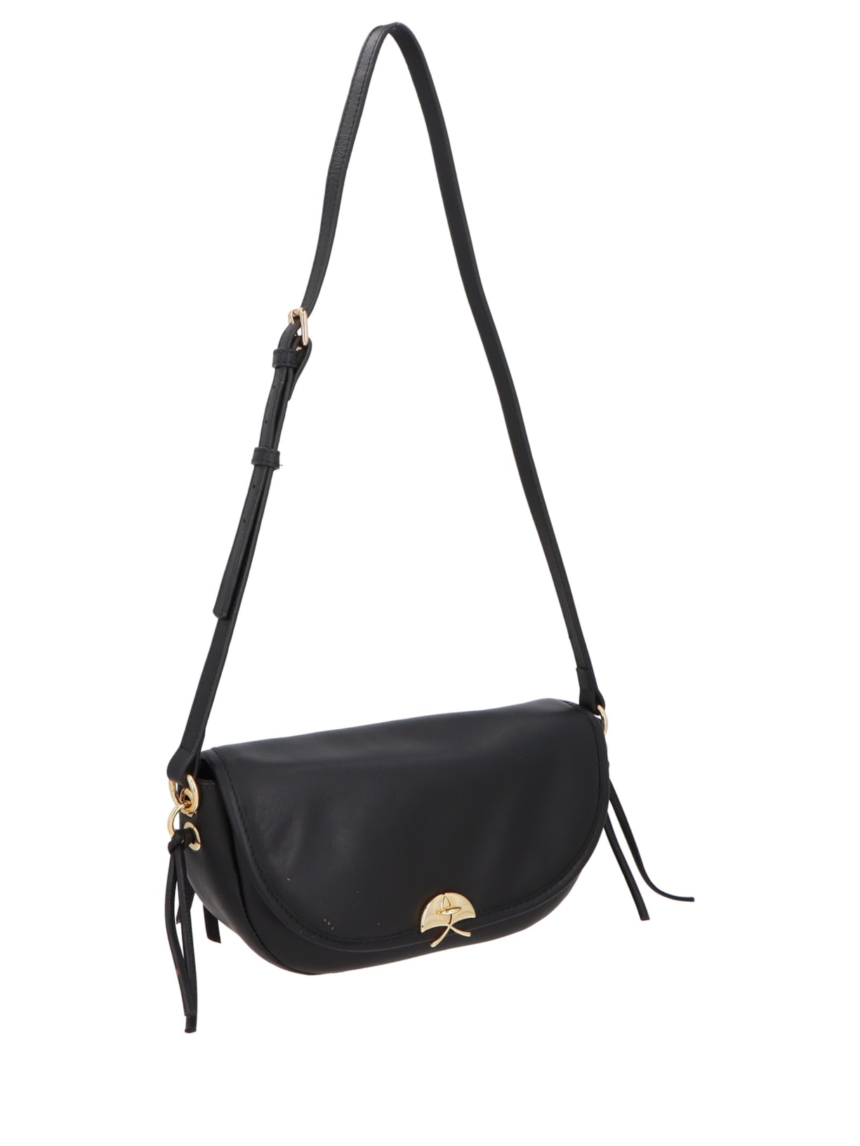 Bolsa Feminina Pequena Em Couro Preto Luiza Barcelos