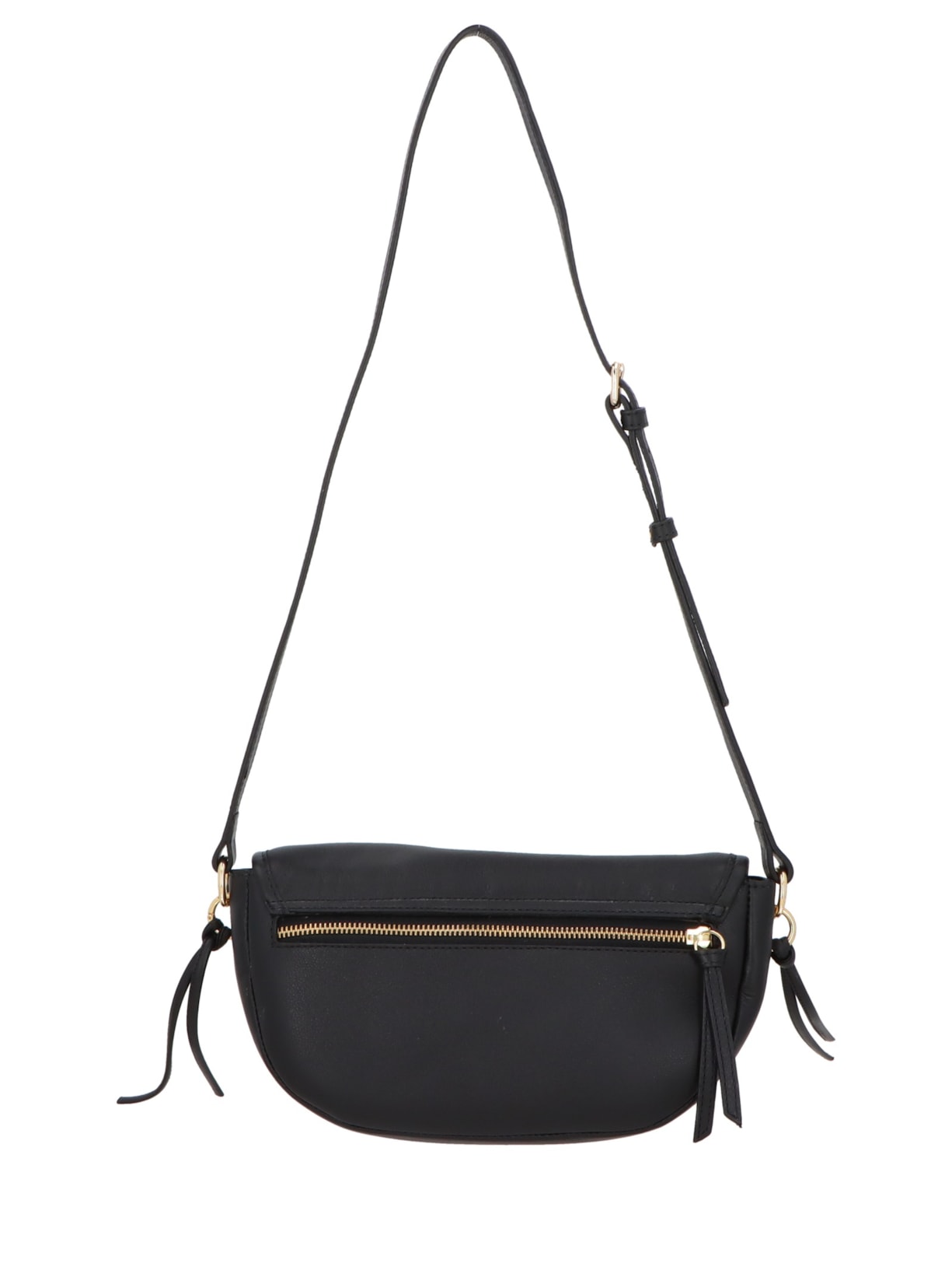 Bolsa Feminina Pequena Em Couro Preto Luiza Barcelos