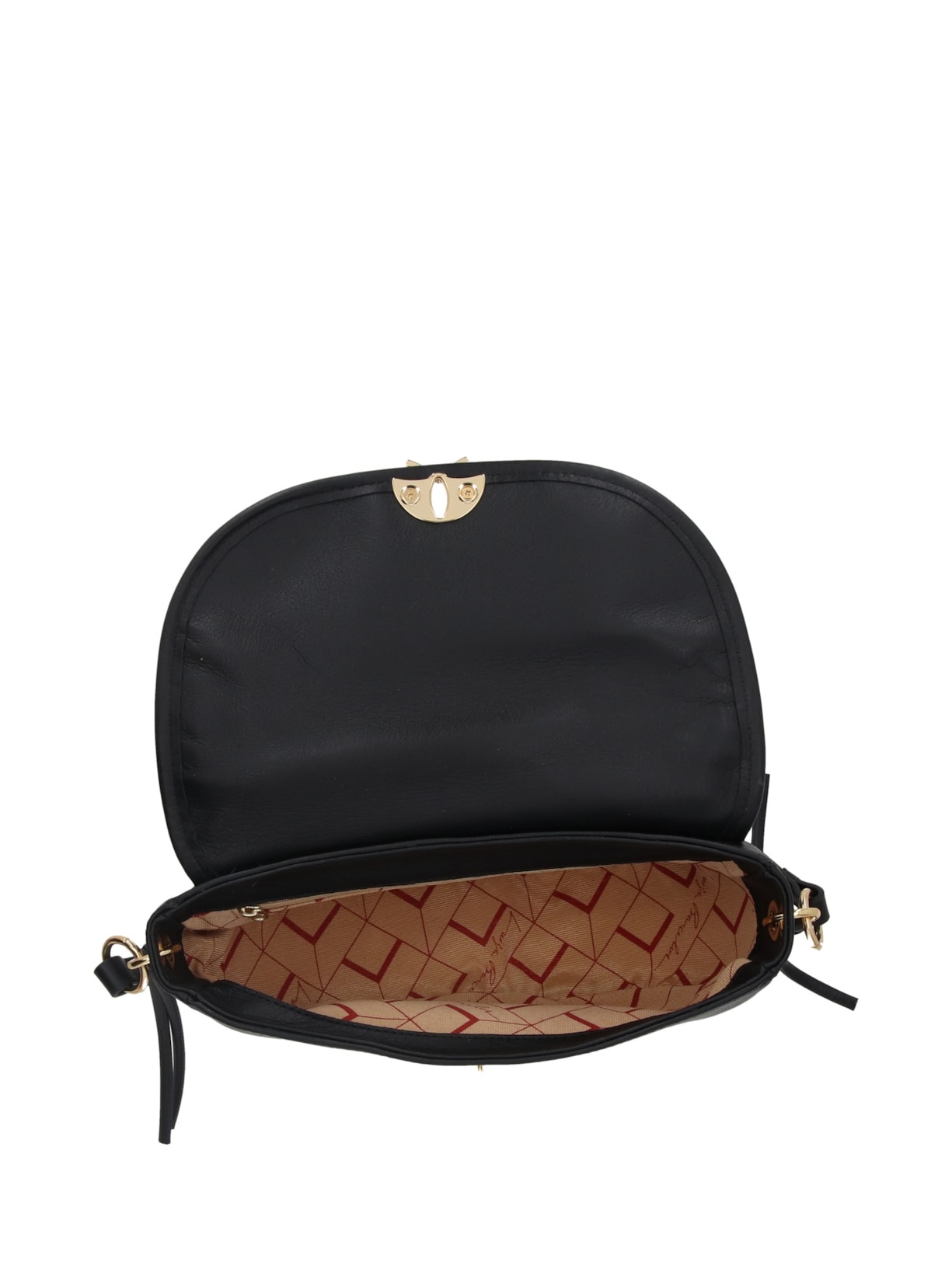 Bolsa Feminina Pequena Em Couro Preto Luiza Barcelos