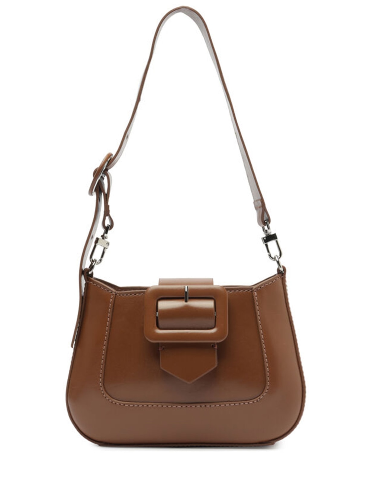 Bolsa Feminina Pequena Heritage Couro - Marrom