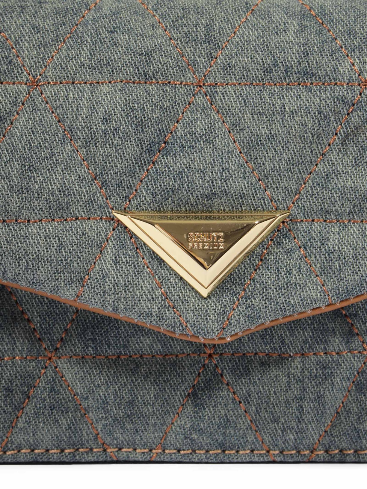 Bolsa Feminina Pequena Jeans Verde Schutz
