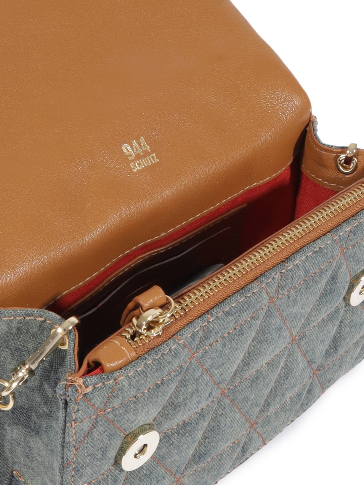 Bolsa Feminina Pequena Jeans Verde Schutz