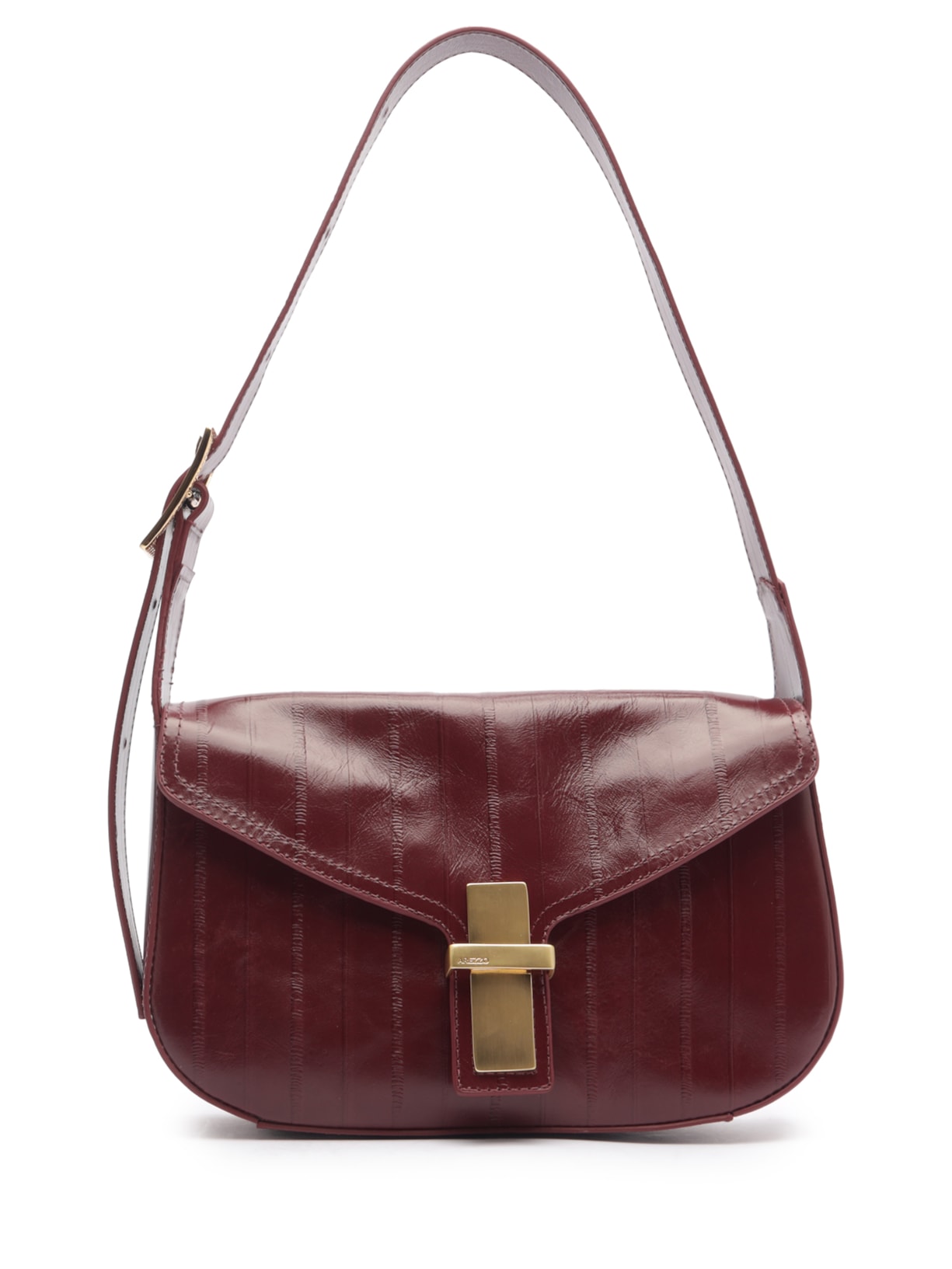Bolsa Feminina Pequena Leather Enguia - Vermelho