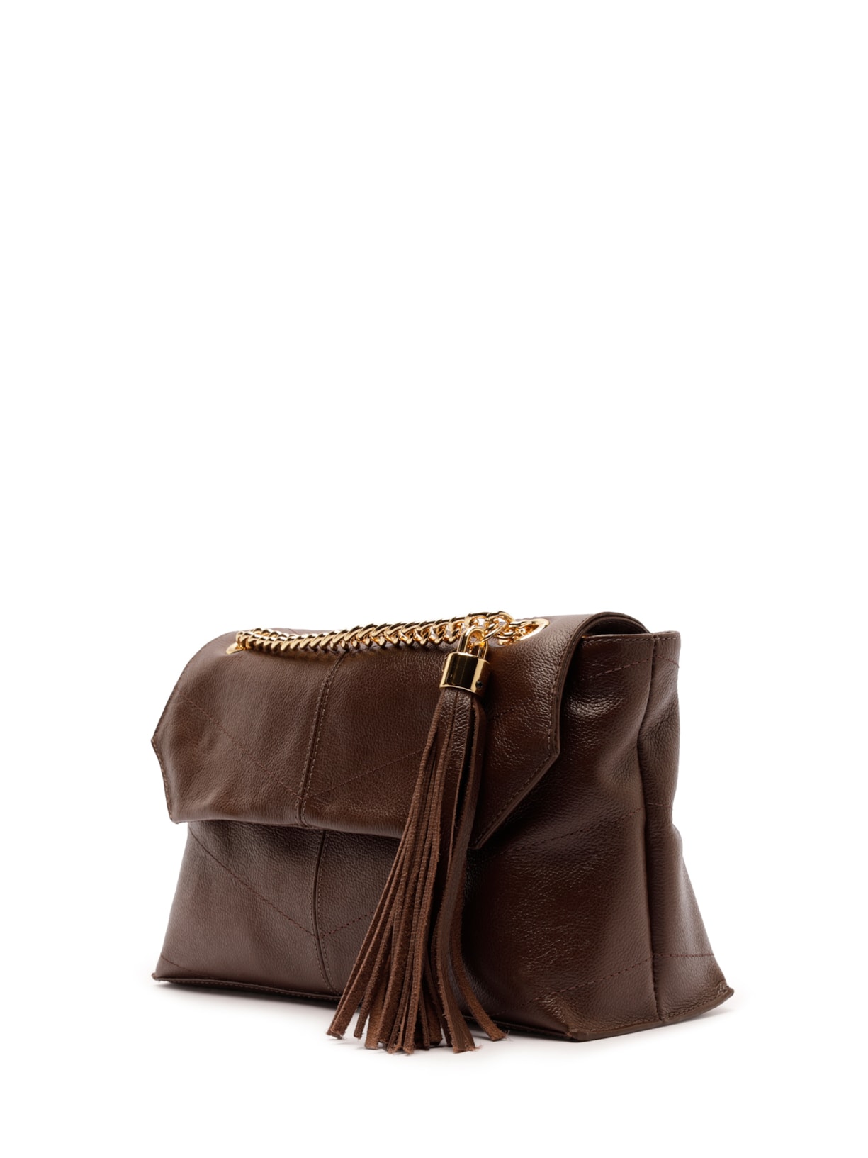 Bolsa Feminina Pequena Leather Glove Marrom Arezzo
