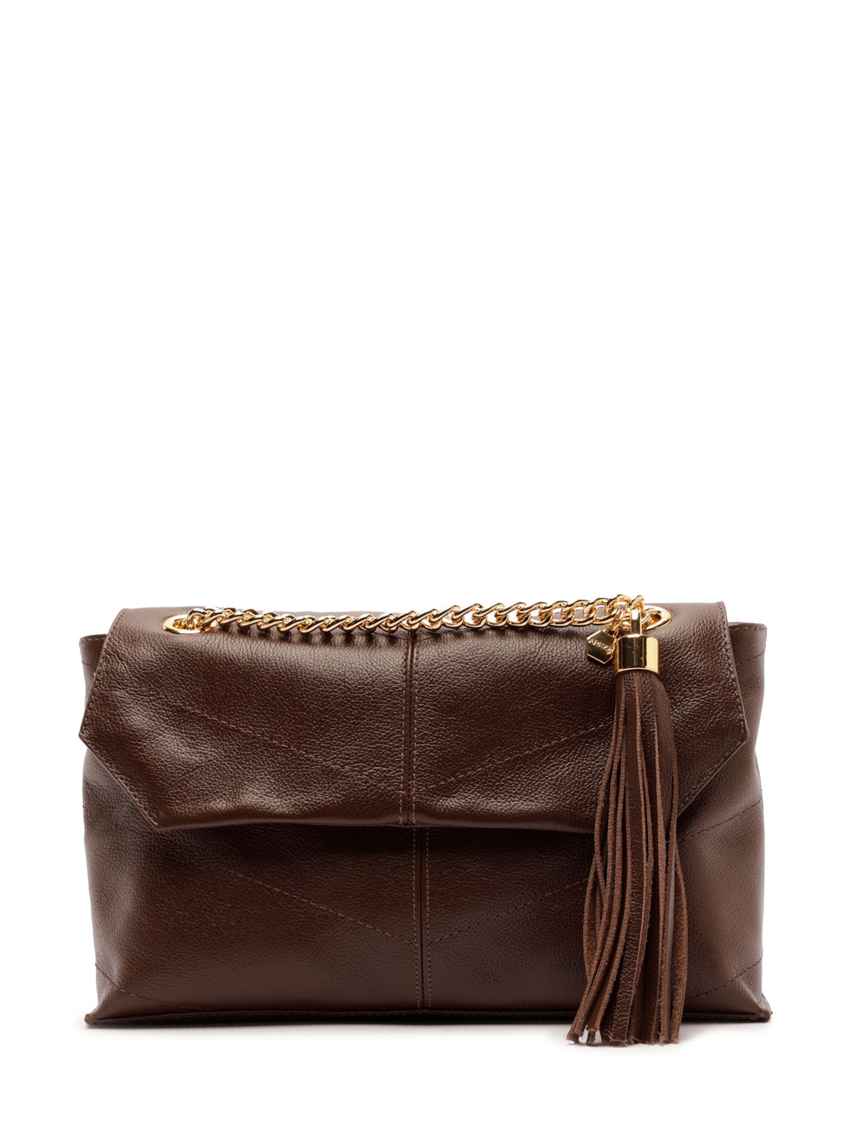 Bolsa Feminina Pequena Leather Glove - Marrom