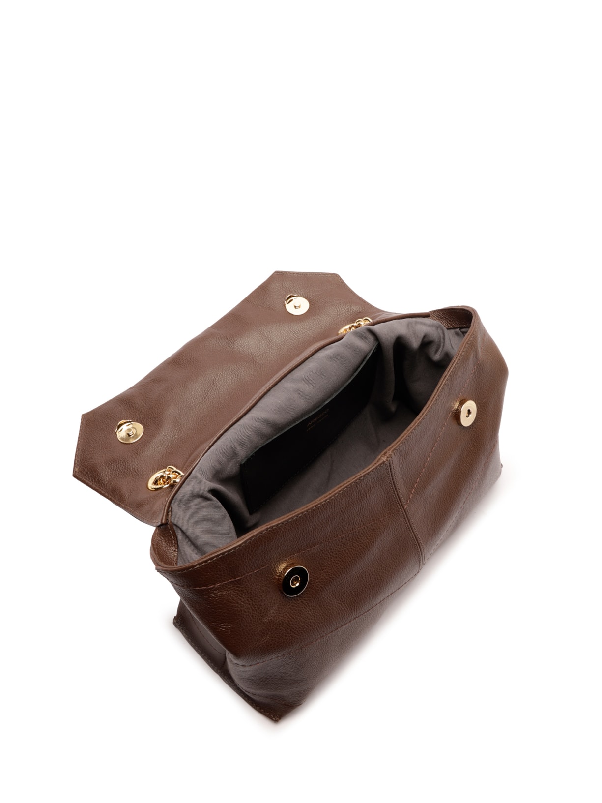 Bolsa Feminina Pequena Leather Glove Marrom Arezzo