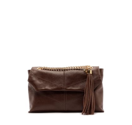 Bolsa Feminina Pequena Leather Glove - Marrom
