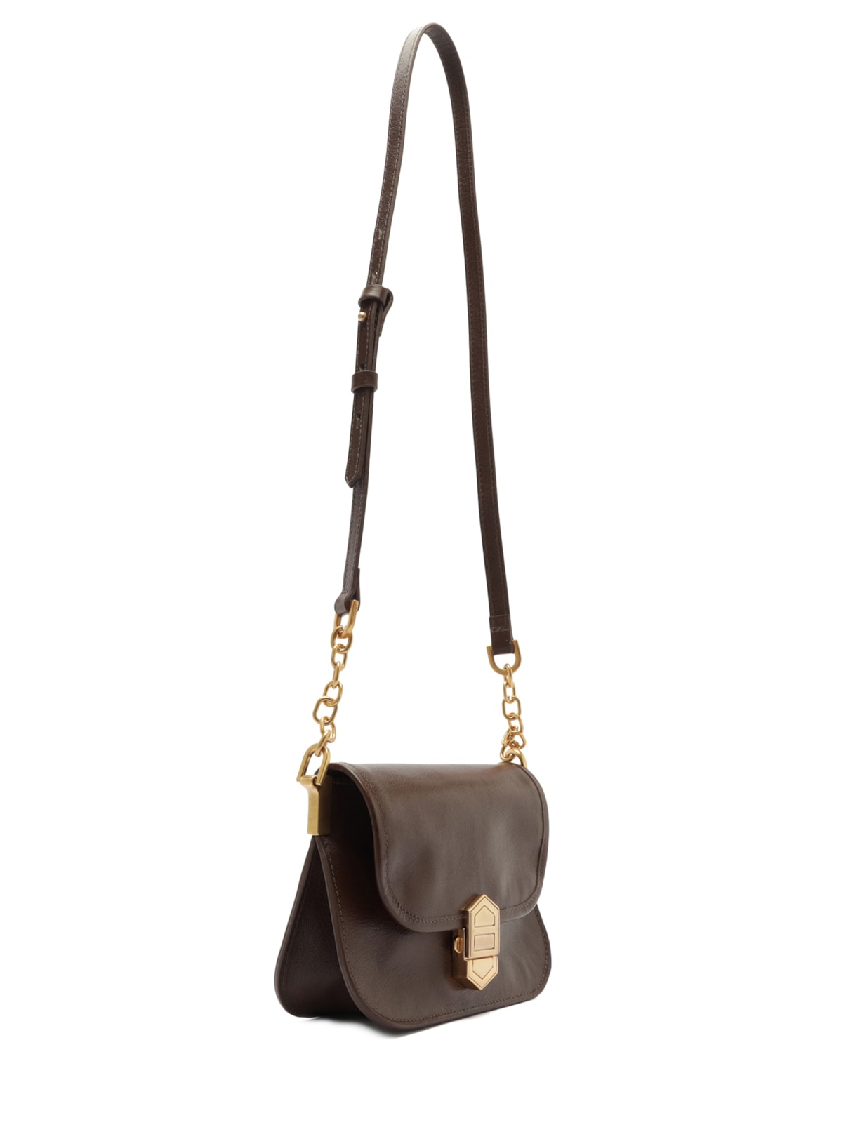 Bolsa Feminina Pequena Leather Sand Marrom Arezzo