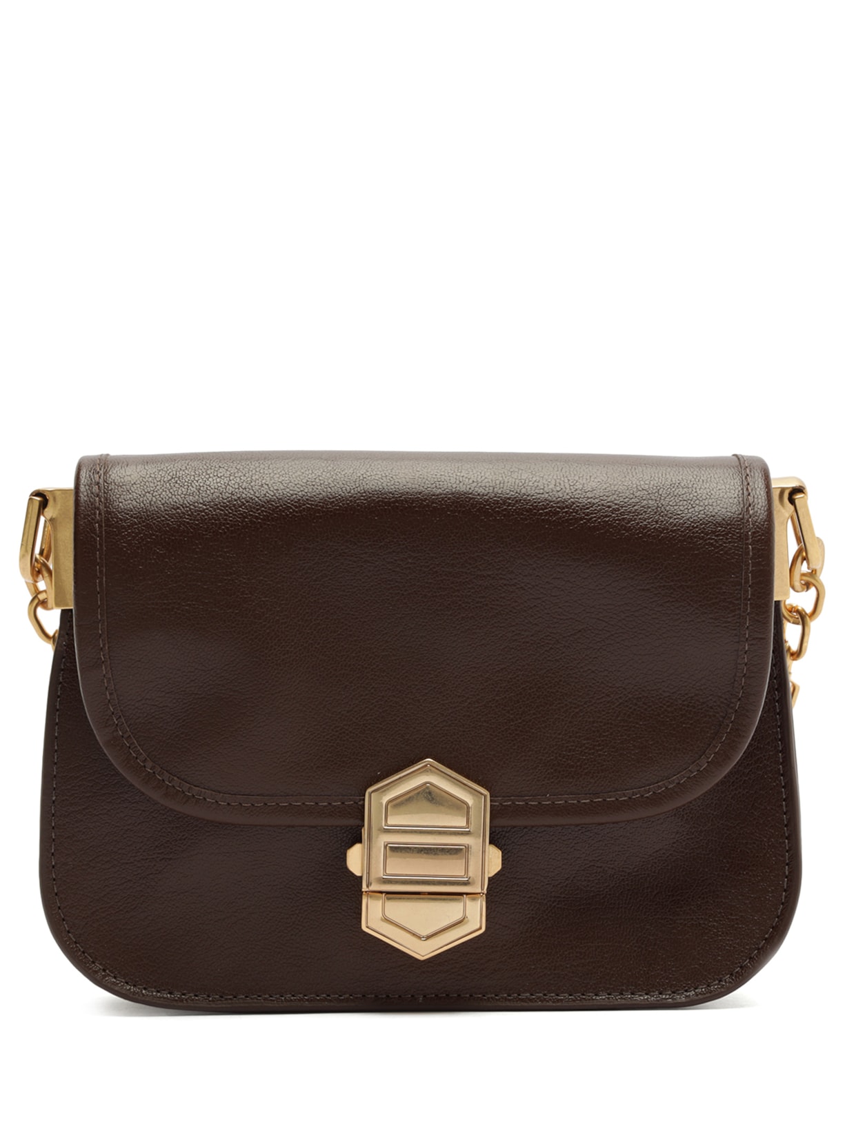 Bolsa Feminina Pequena Leather Sand - Marrom