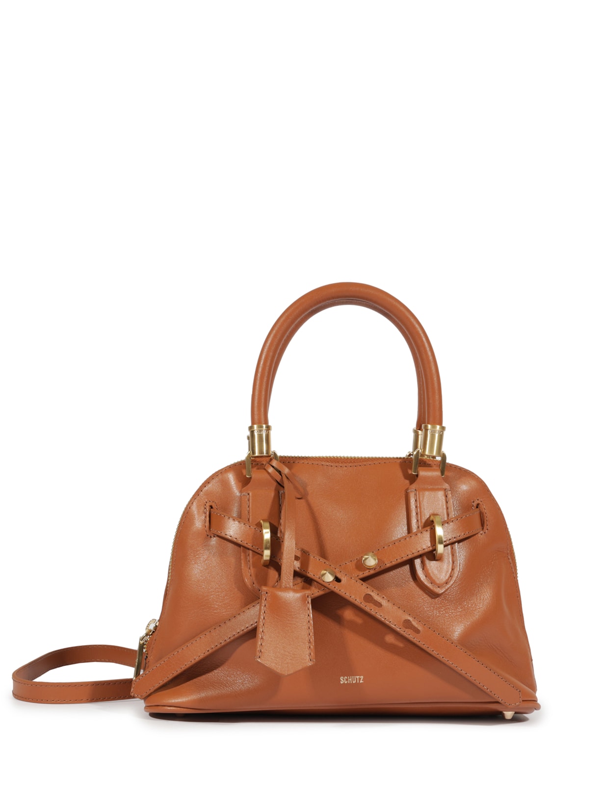 Bolsa Feminina Pequena Lorena Soft Couro - Marrom