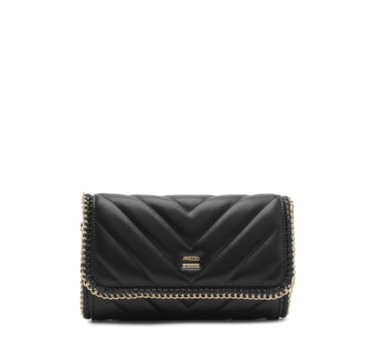 Bolsa Feminina Pequena Matelassê Corrente - Preto