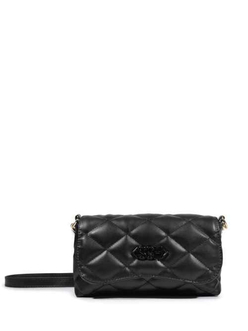Bolsa Feminina Pequena Matelassê - Preto