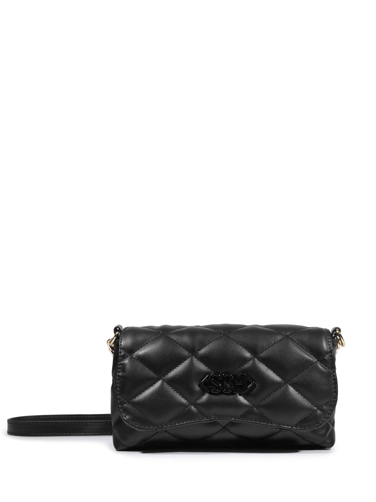 Bolsa Feminina Pequena Matelassê - Preto