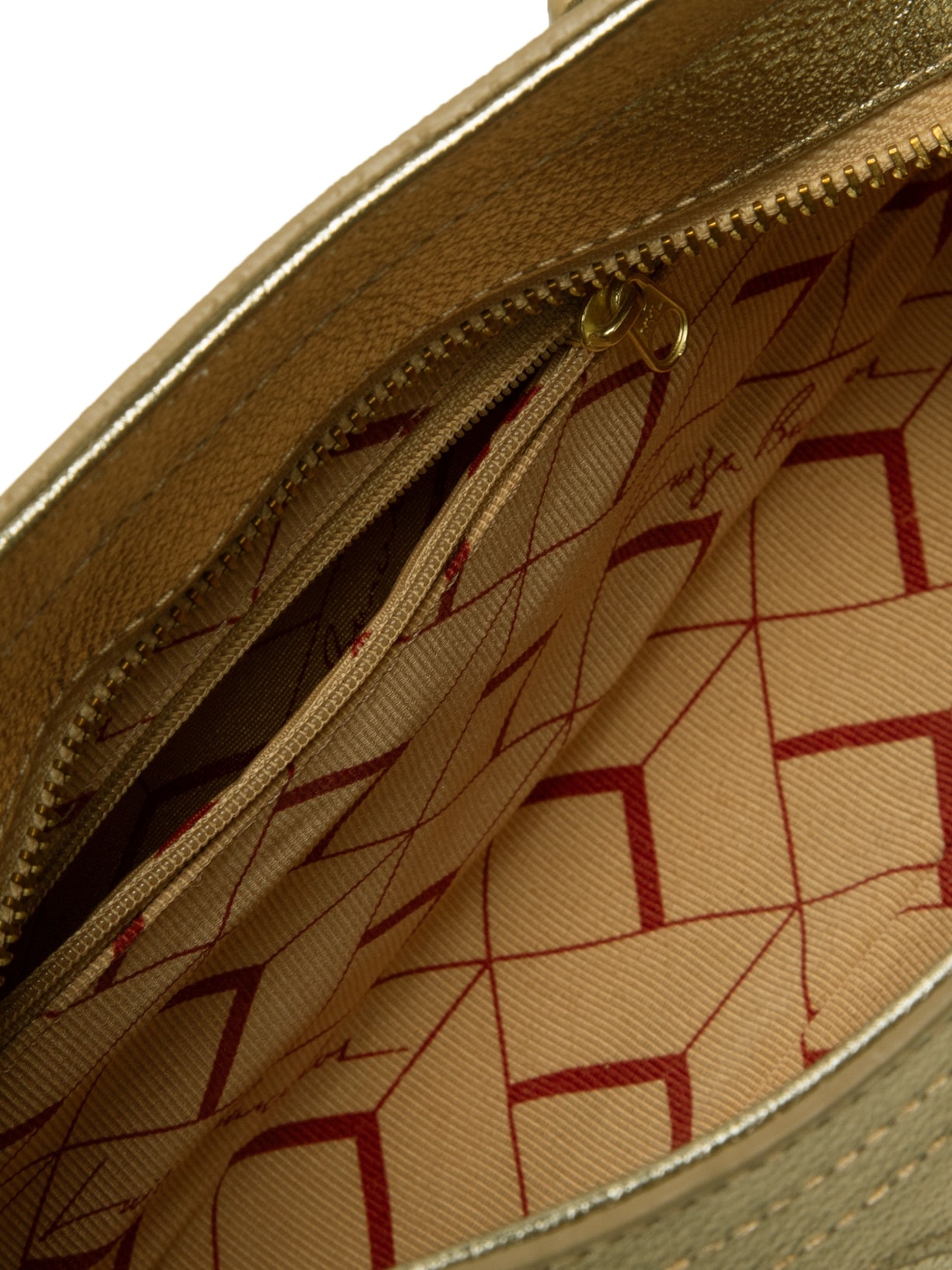 Bolsa Feminina Pequena Metal Leather Dourado Luiza Barcelos