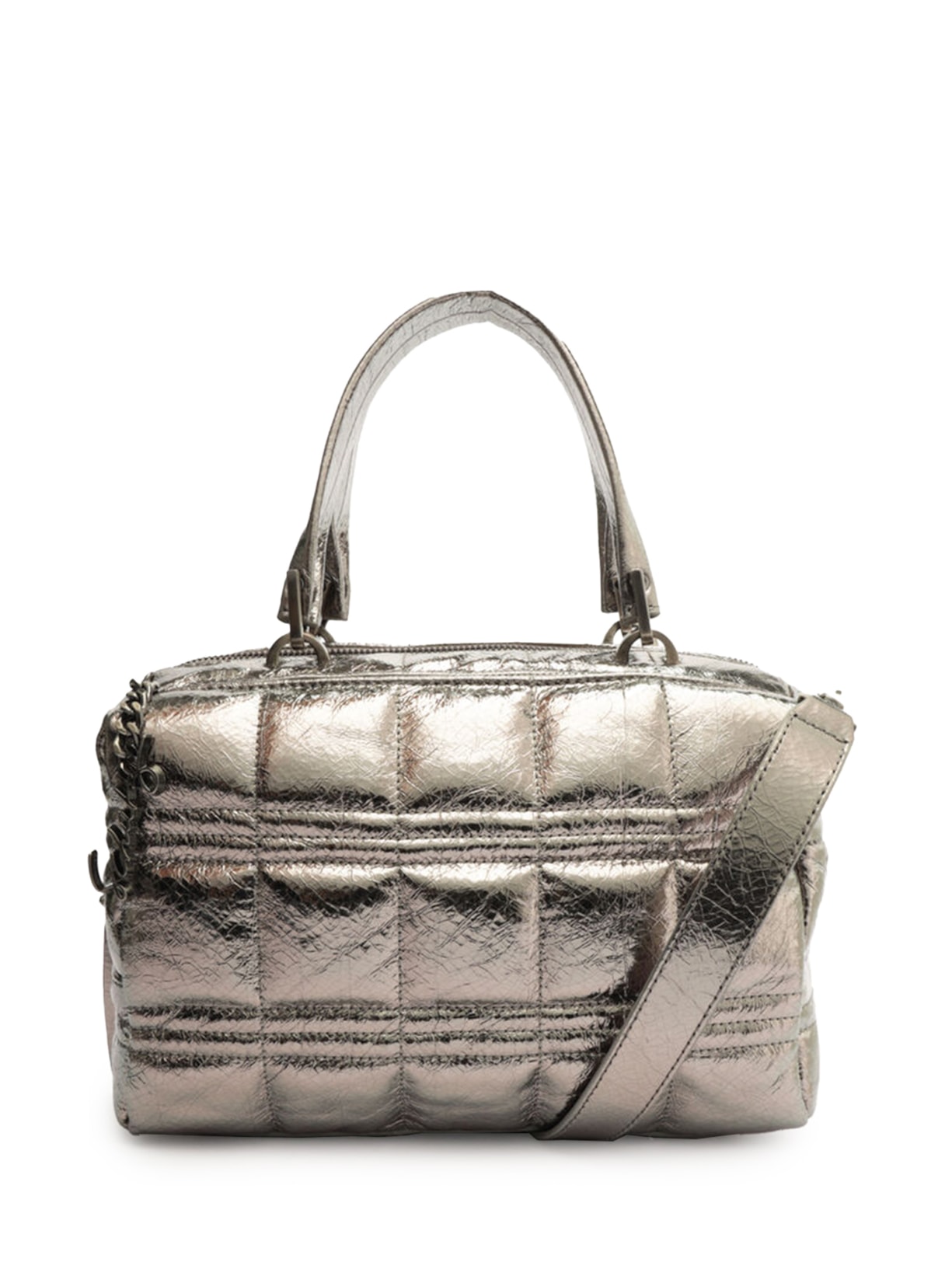 Bolsa Feminina Pequena Metallic Hammer - Prata