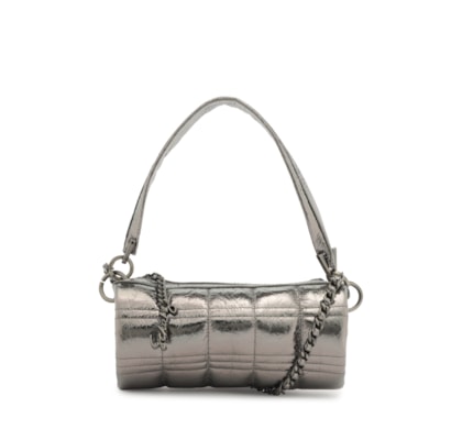 Bolsa Feminina Pequena Metallic Hammer - Prata