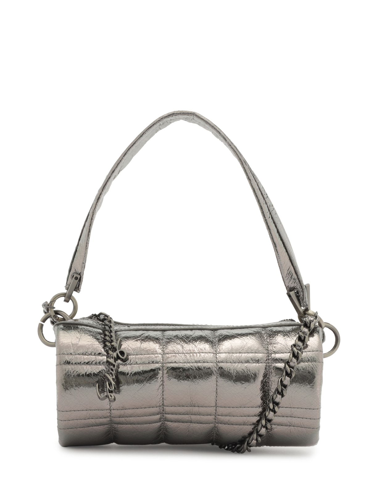 Bolsa Feminina Pequena Metallic Hammer - Prata