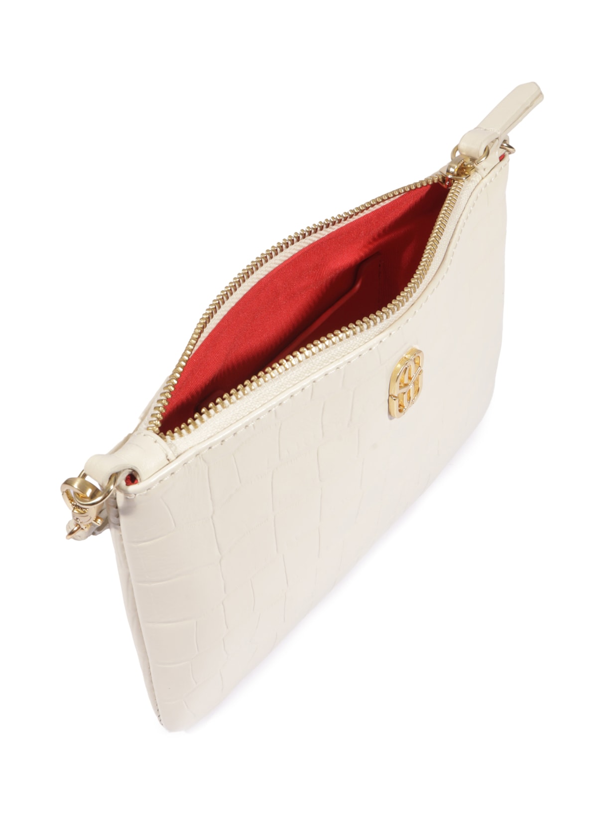 Bolsa Feminina Pequena Napa Fl Branco Schutz