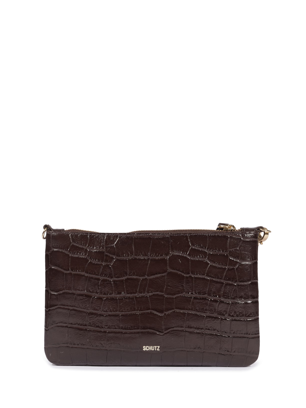 Bolsa Feminina Pequena Napa Marrom Schutz