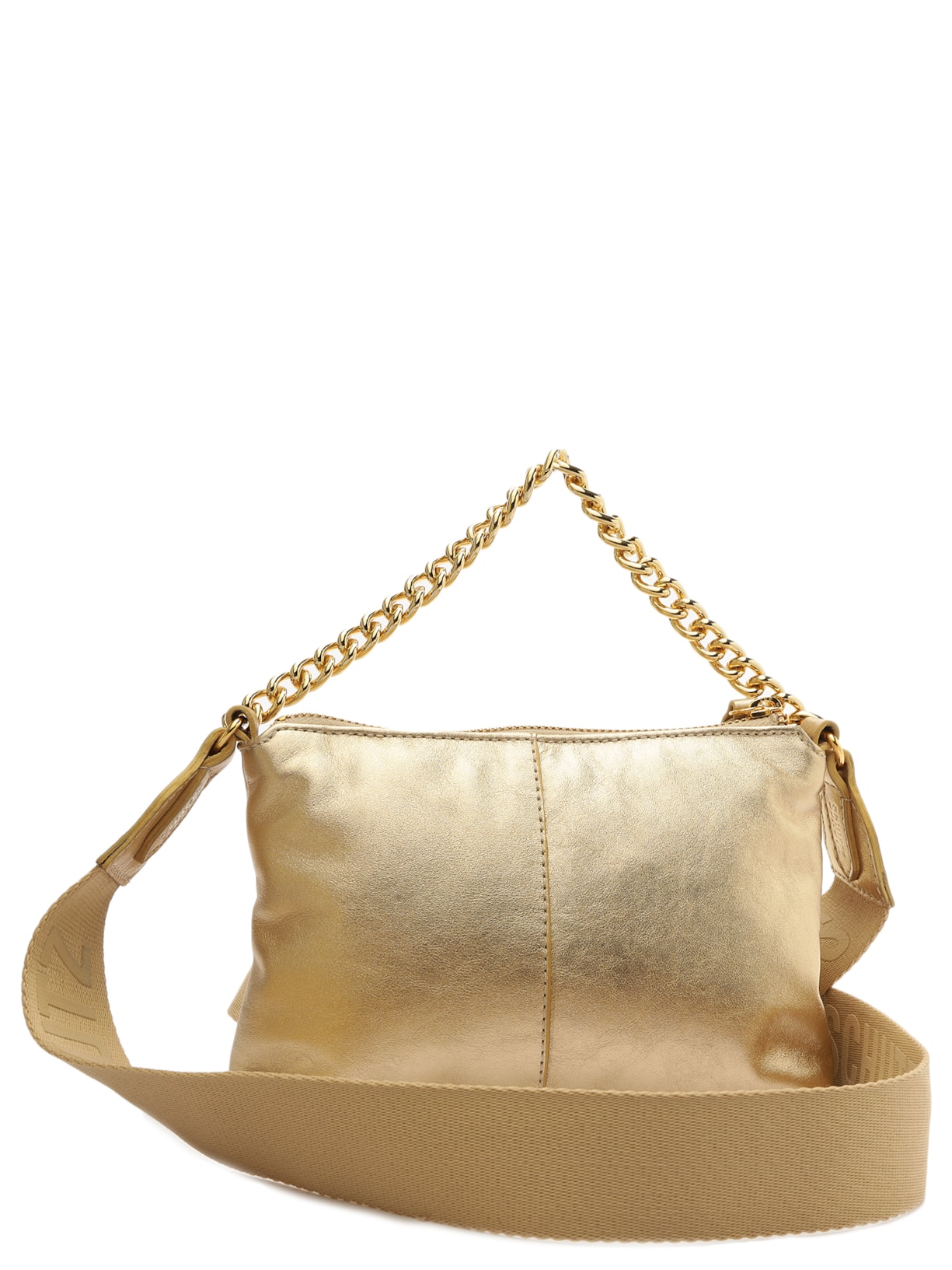 Bolsa Feminina Pequena Napa Rosso Metalizada Dourado Schutz