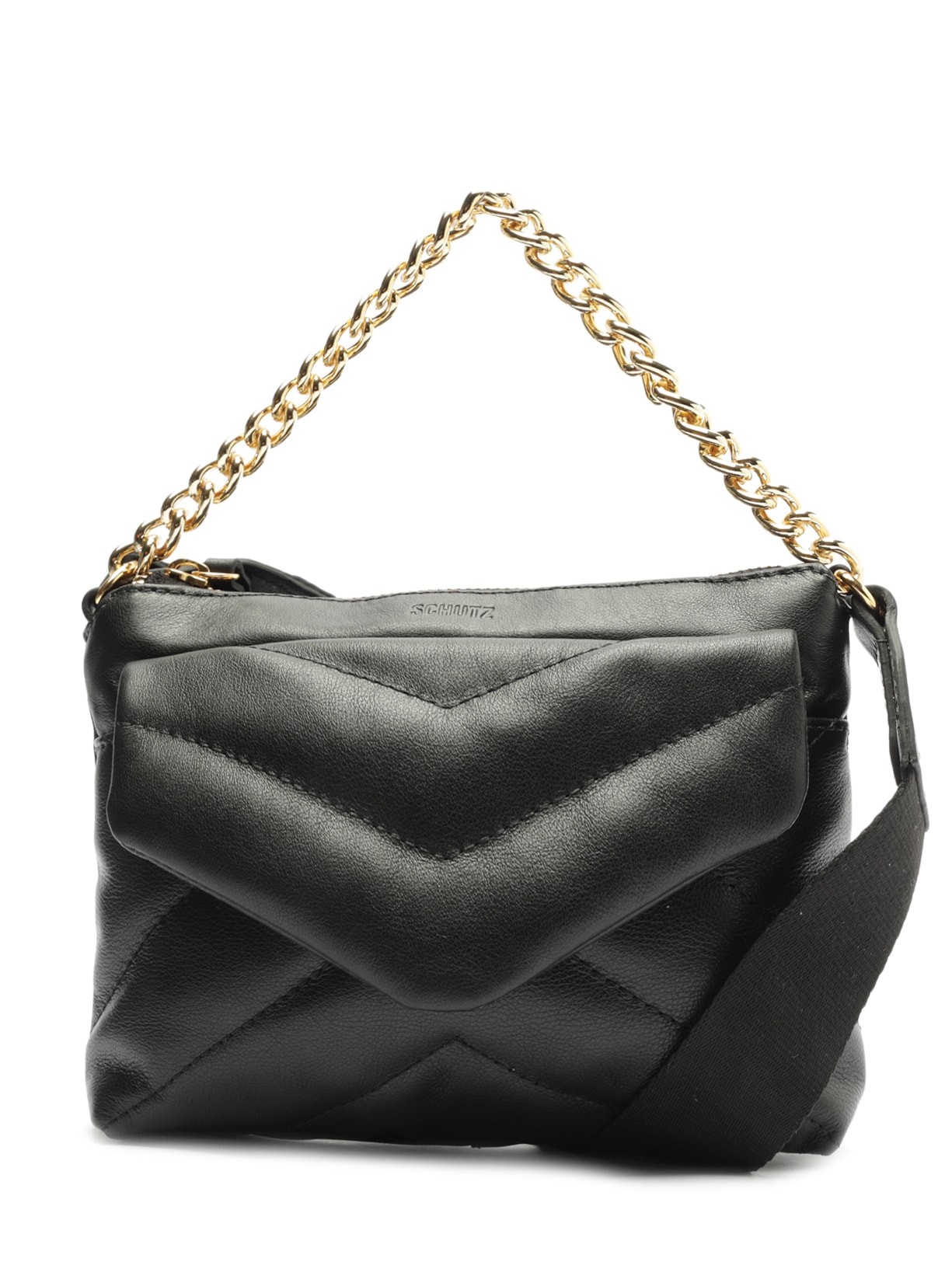 Bolsa Feminina Pequena Napa Rosso - Preto