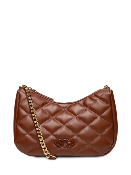 Bolsa Feminina Pequena Paris Tecno - Marrom