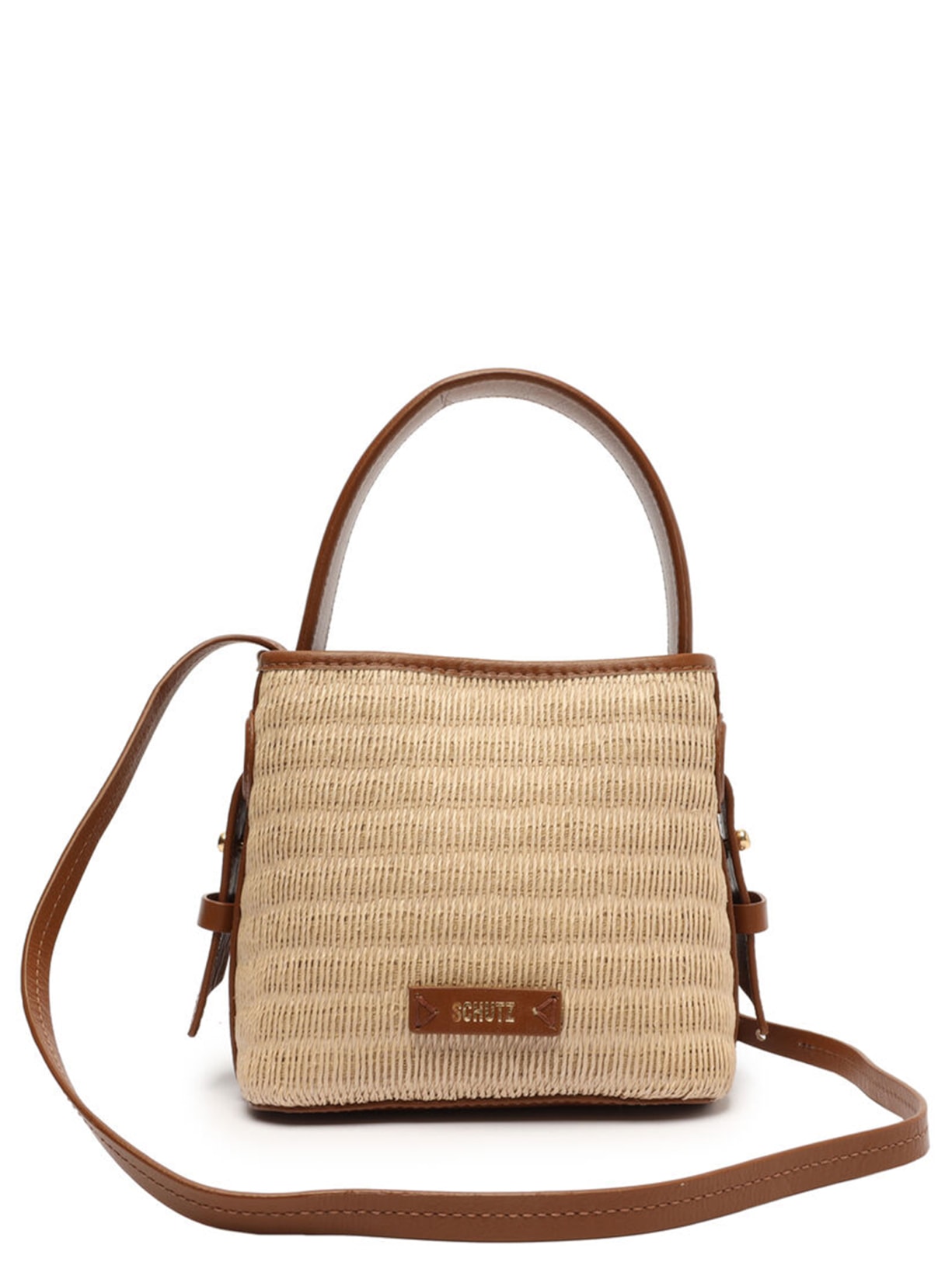 Bolsa Feminina Pequena Ráfia - Bege