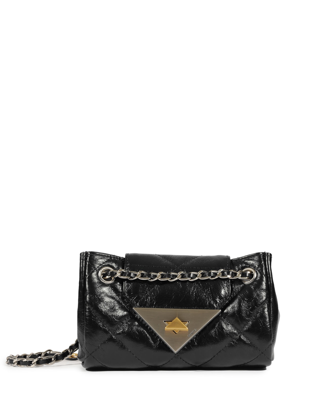 Bolsa Feminina Pequena S95 Couro Preto Schutz