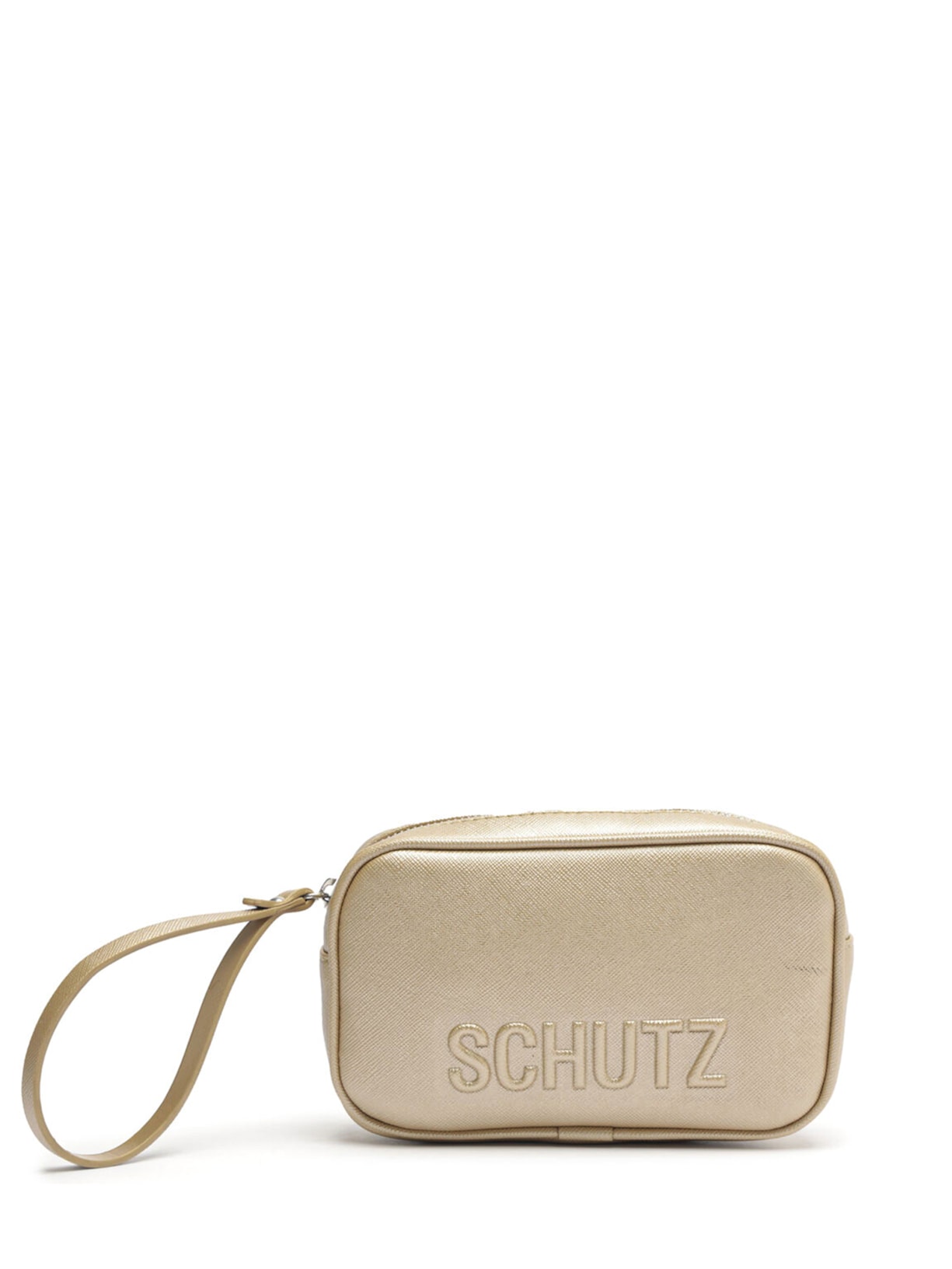 Bolsa Feminina Pequena Saffiano Tecnol - Dourado