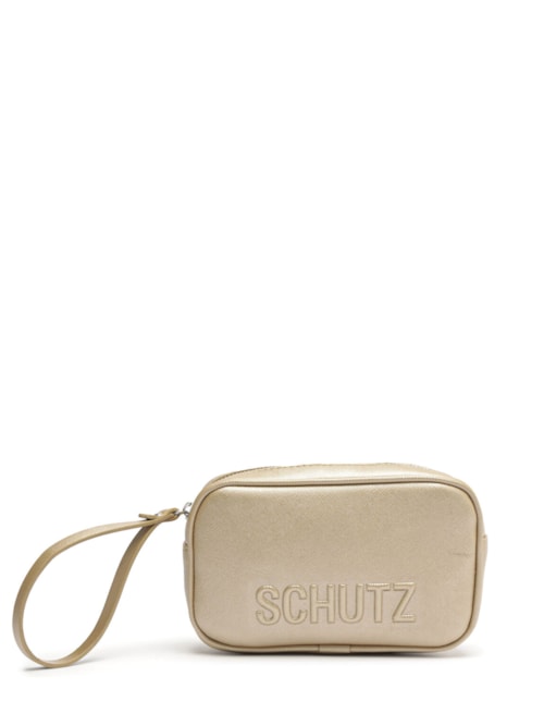 Bolsa Feminina Pequena Saffiano Tecnol - Dourado