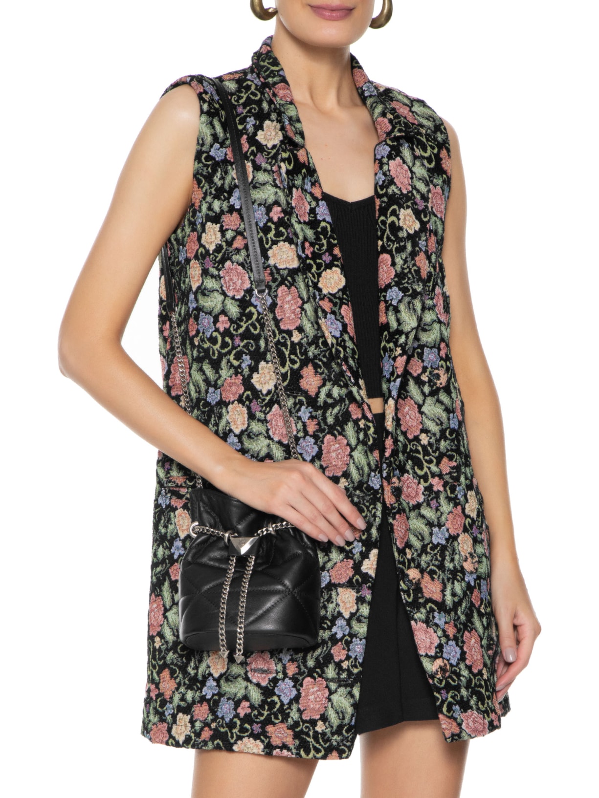 Bolsa Feminina Pequena Soft Calf Preto Schutz