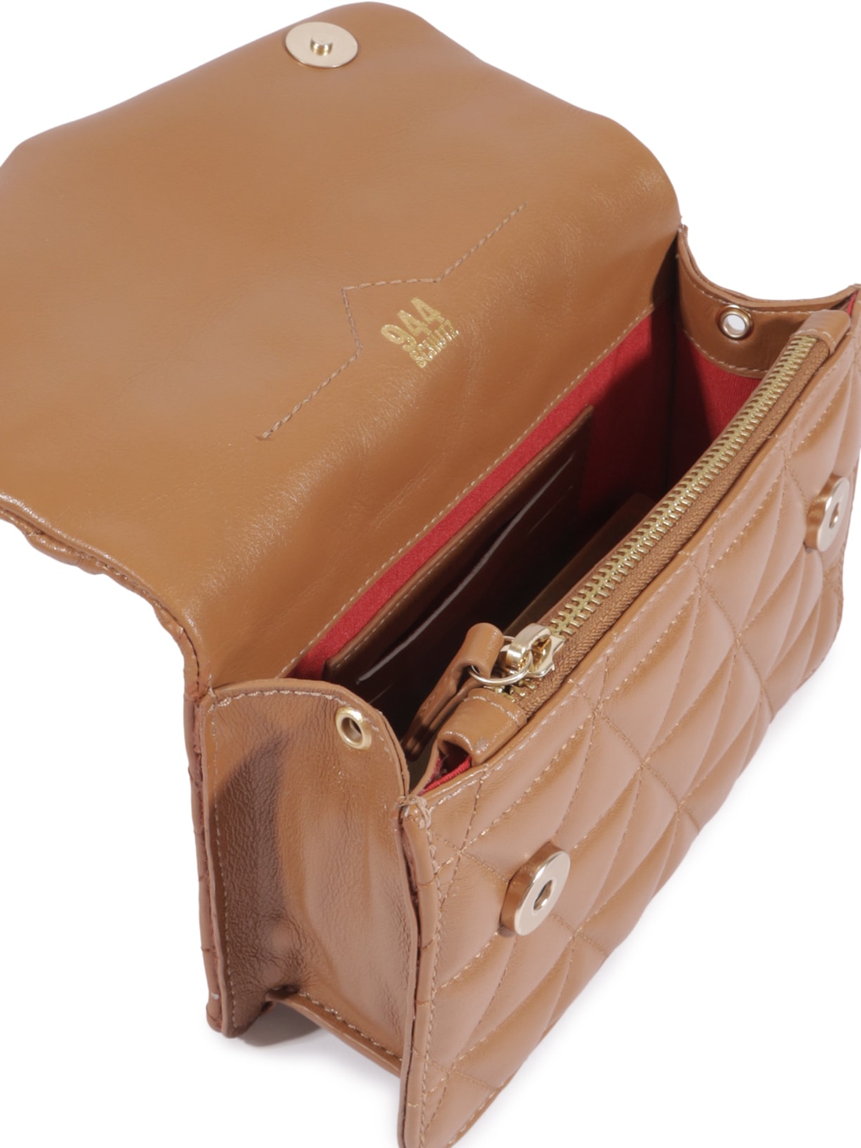 Bolsa Feminina Pequena Tiracolo 944 Matelassê Marrom Schutz