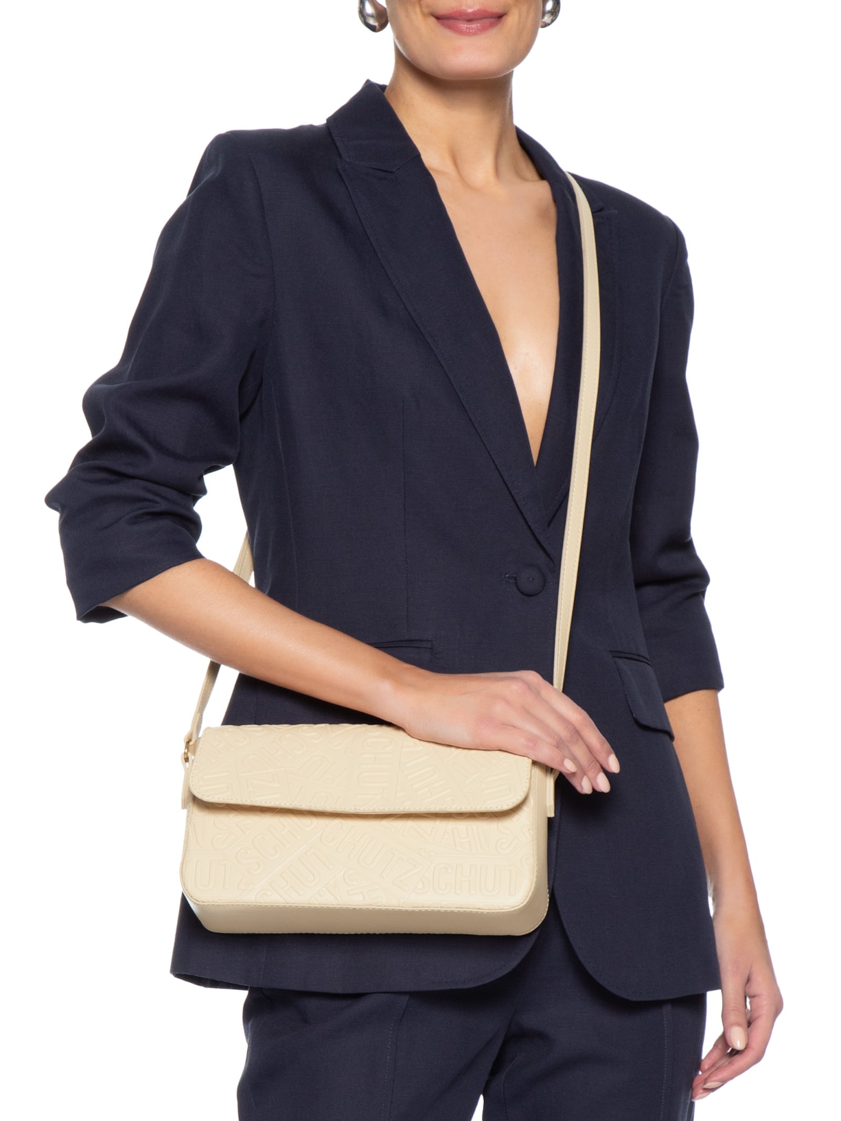 Bolsa Feminina Pequena Tiracolo Bege Schutz