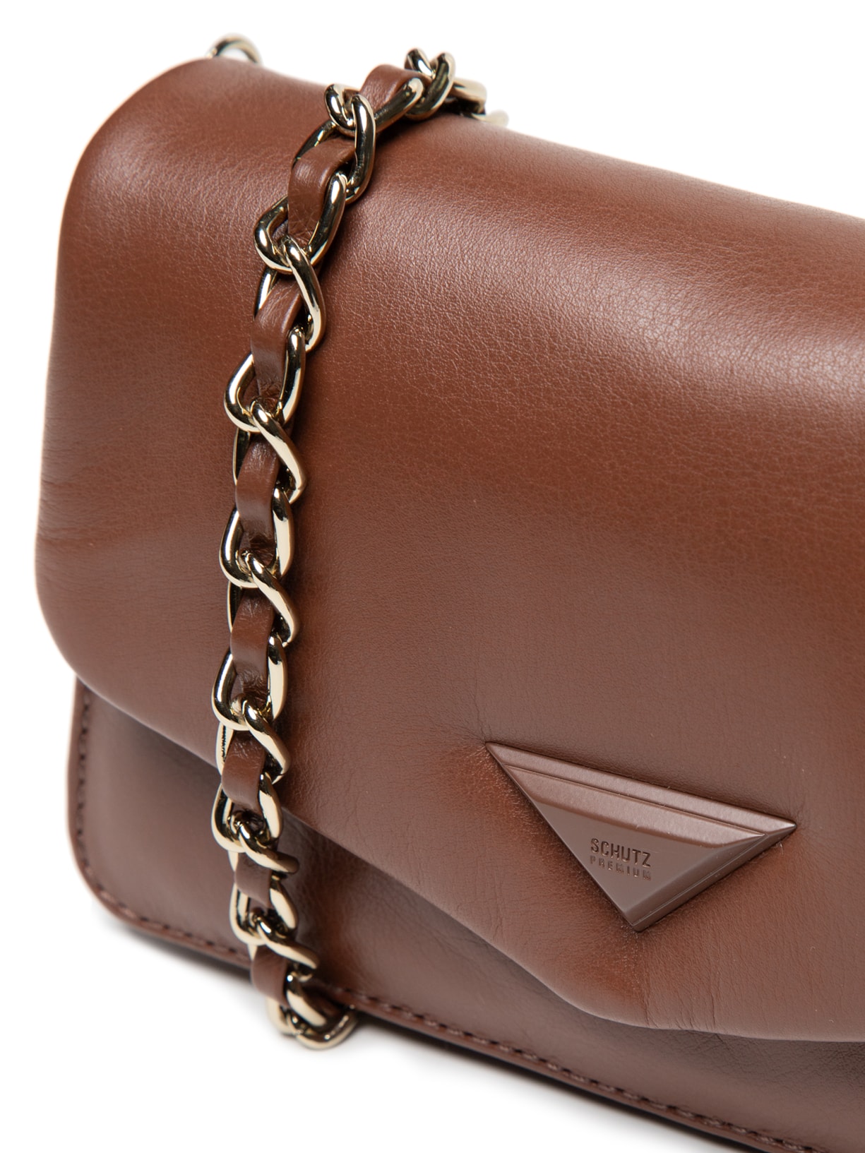 Bolsa Feminina Pequena Tiracolo Soft Calf Marrom Schutz