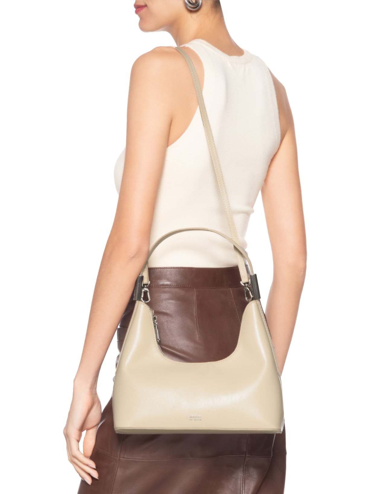 Bolsa Feminina Pequena Trentino Egg Shell Branco Schutz