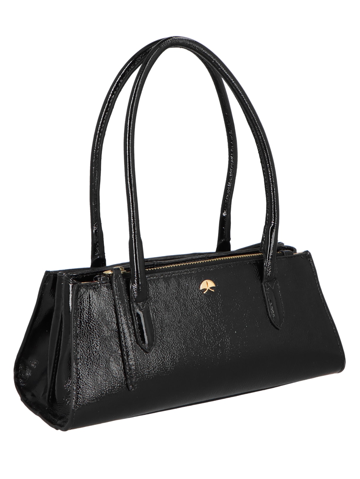 Bolsa Feminina Pequena Verniz Show Preto Luiza Barcelos