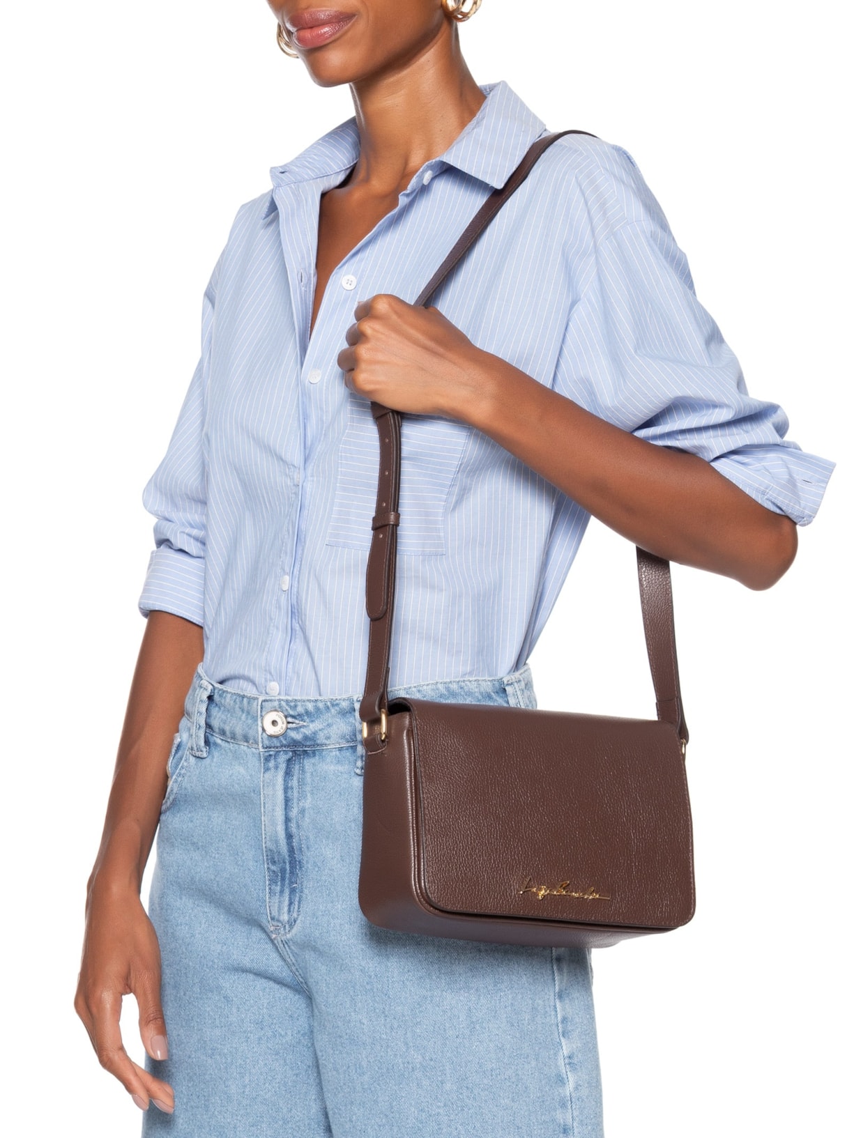 Bolsa Feminina Pequena Viena Marrom Luiza Barcelos