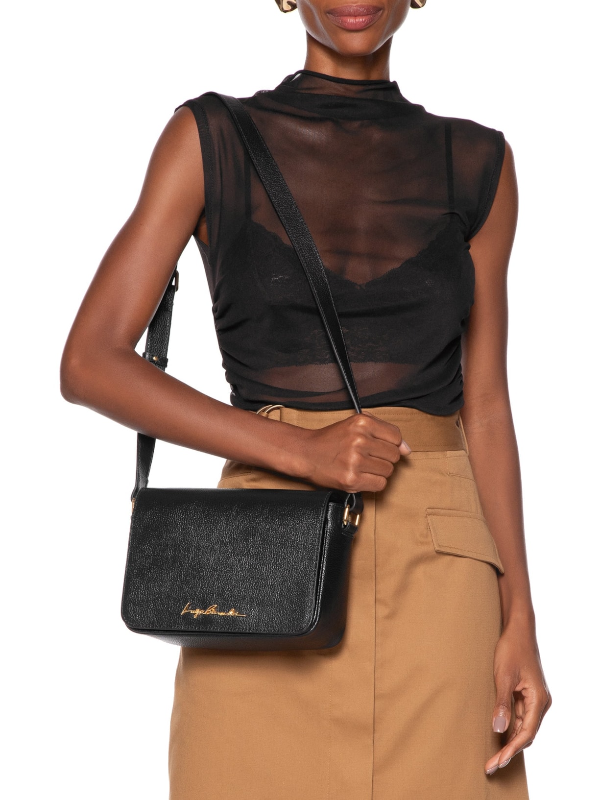 Bolsa Feminina Pequena Viena Preto Luiza Barcelos