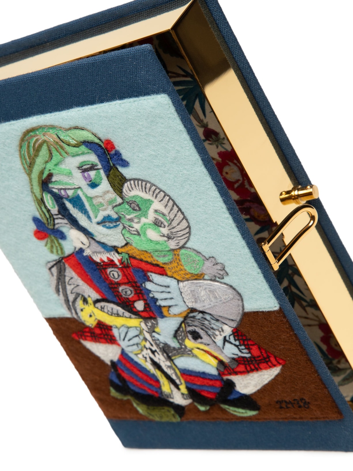 Bolsa Feminina Picasso Maya À La Poupée Azul Olympia Le-tan