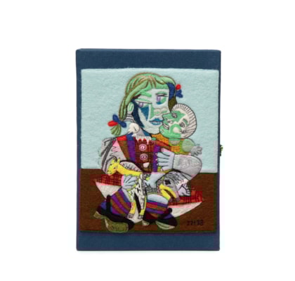 Bolsa Feminina Picasso Maya À La Poupée - Azul