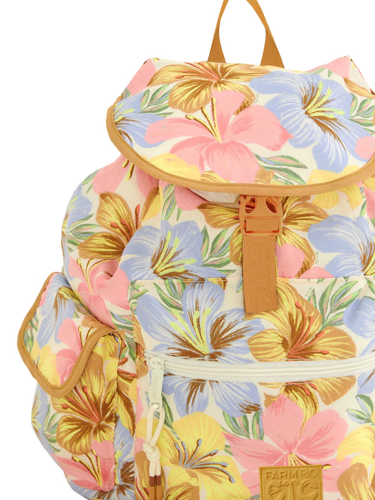 Bolsa Feminina Pipoca Floral Bahia Laranja Farm Etc