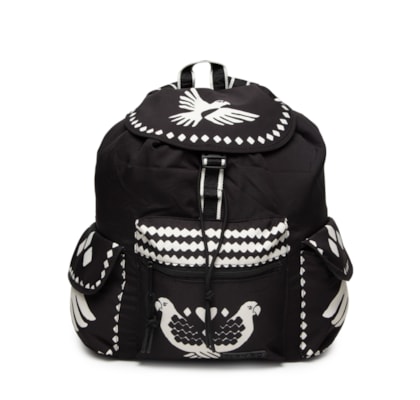 Bolsa Feminina Pipoca Lenço Dia E Noite - Preto