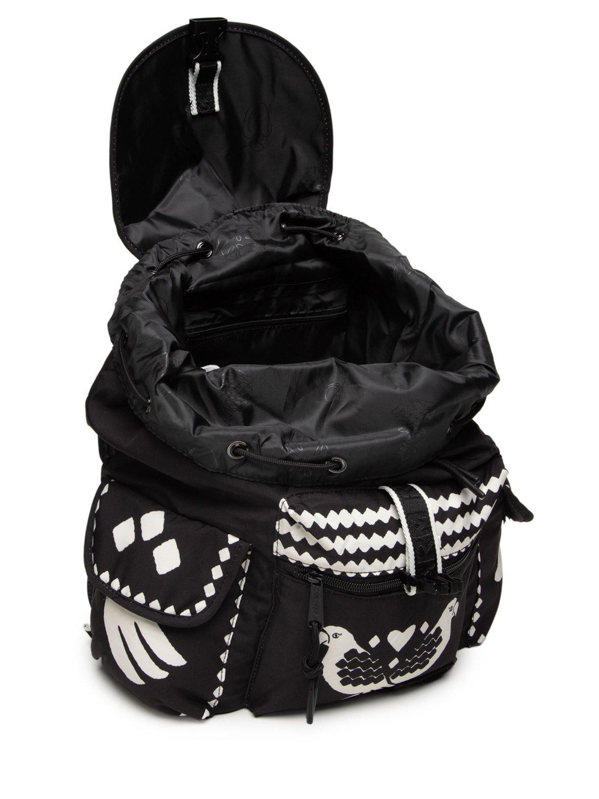 Bolsa Feminina Pipoca Lenço Dia E Noite Preto Farm Etc