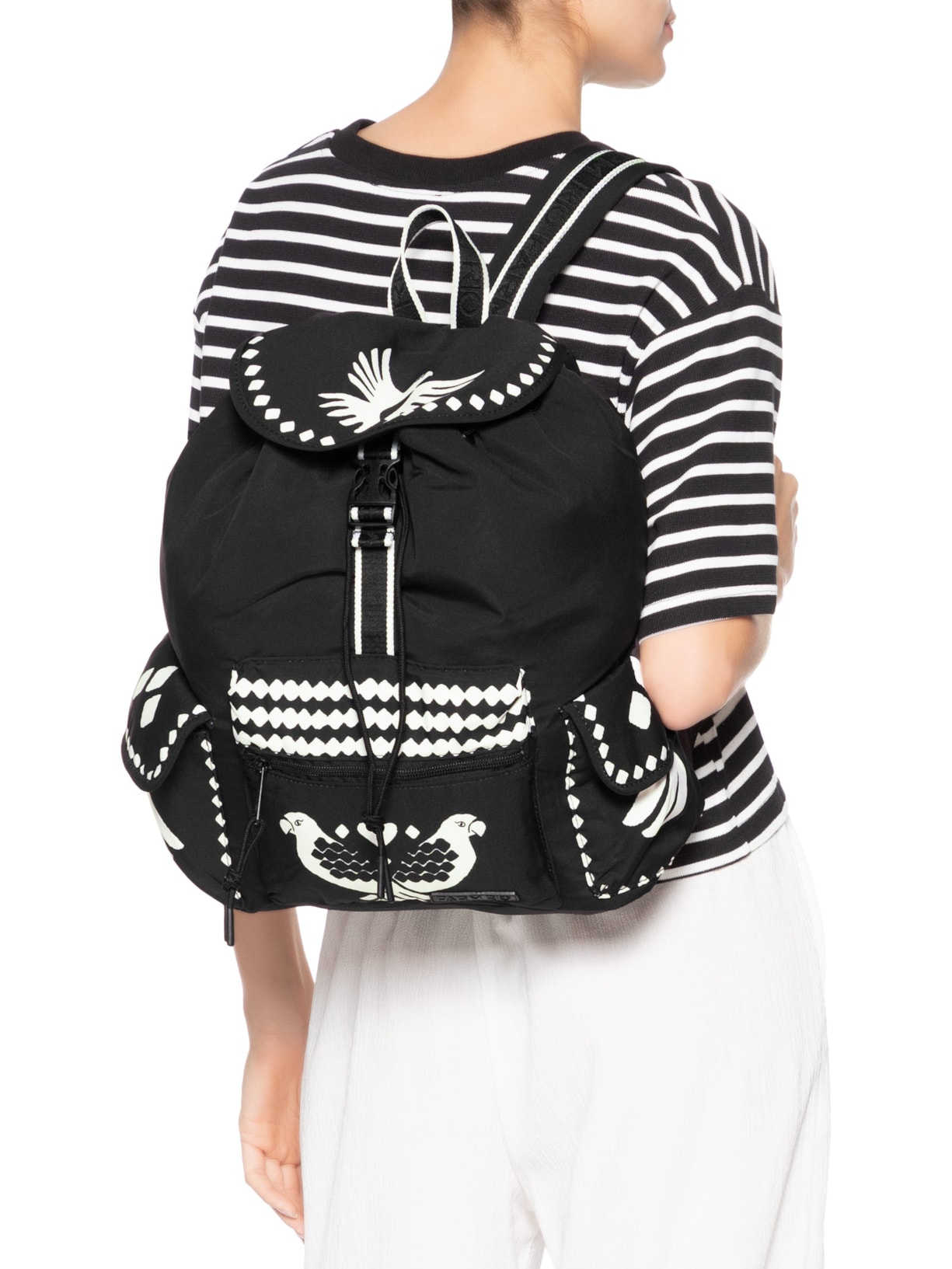 Bolsa Feminina Pipoca Lenço Dia E Noite Preto Farm Etc