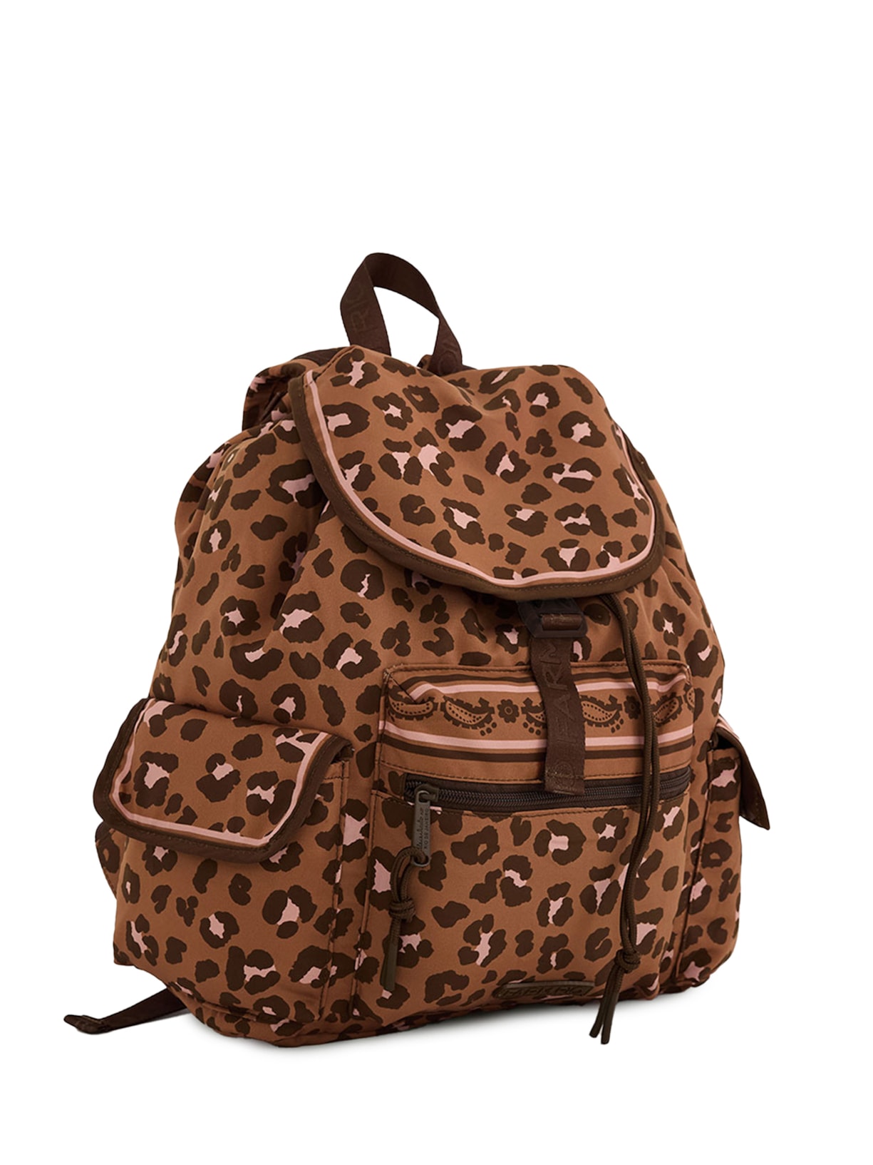 Bolsa Feminina Pipoca Onça Bandana Caramelo Animal Print Farm Etc