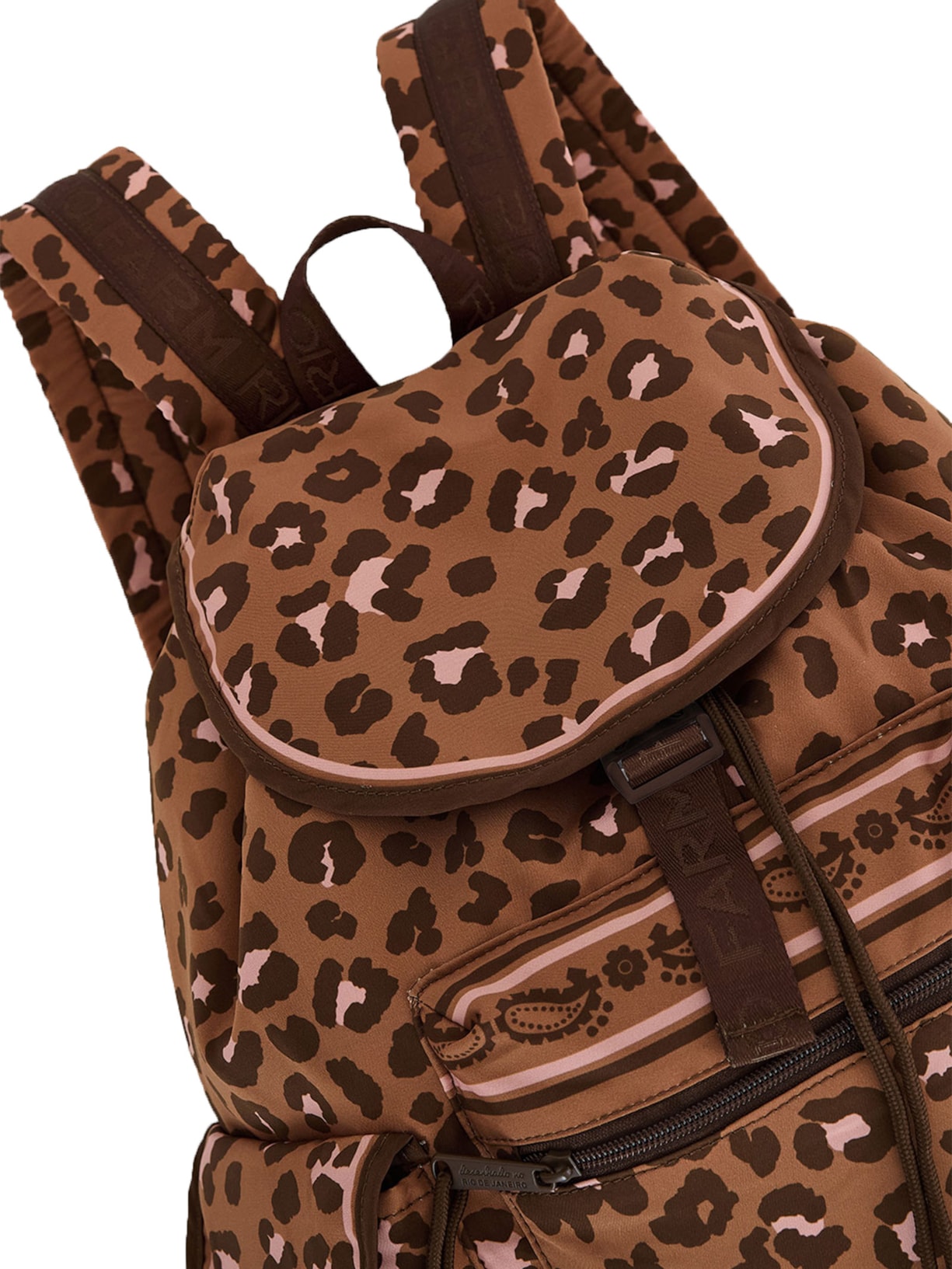 Bolsa Feminina Pipoca Onça Bandana Caramelo Animal Print Farm Etc