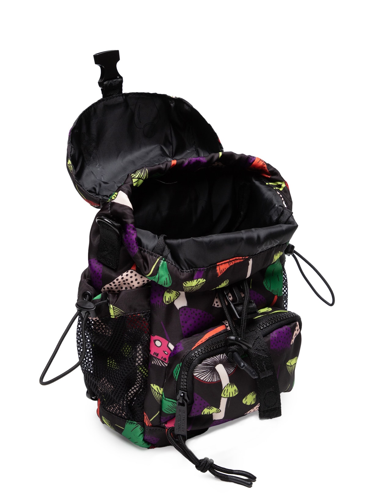 Bolsa Feminina Pipoquinha Cogumelos Preto Farm Etc